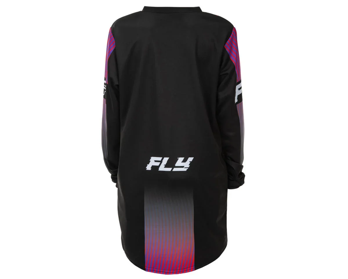 Fly Racing Youth F-16 Jersey (Black/Red/Purple) (Youth S) - view 2